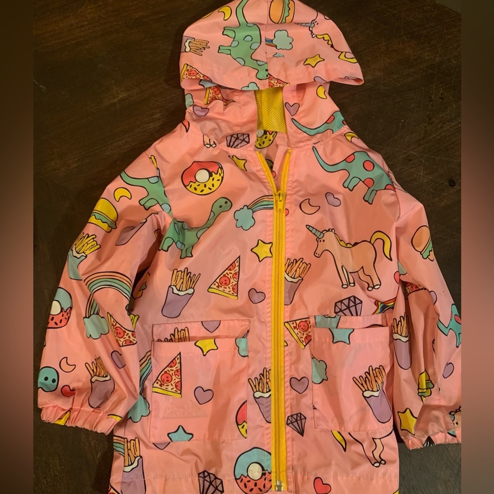 Fun rain jacket girls 4-5